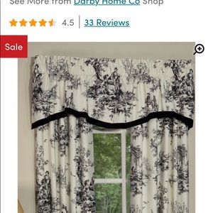 Window valance 19” H x 74” W